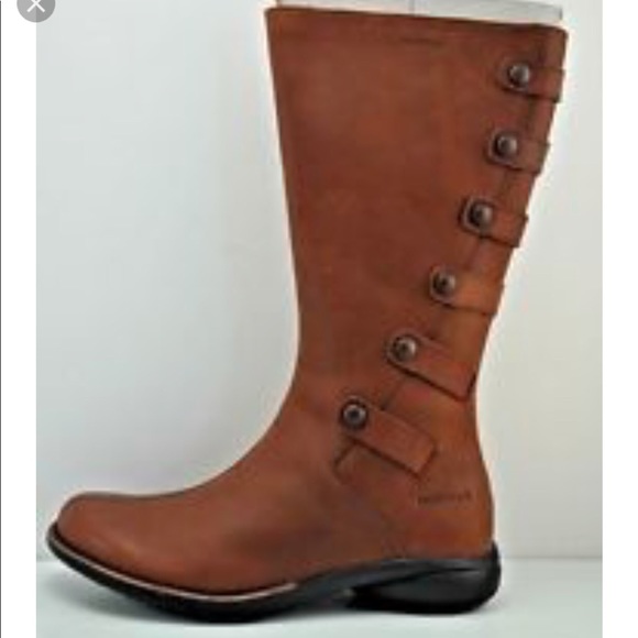 merrell boots brown